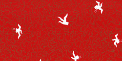 包装紙：赤鶴